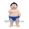 Sumo Wrestler Mascot Costume with Blue Belt