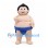 Sumo Wrestler Mascot Costume with Blue Belt
