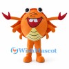Orange Crab Mascot Costume with Red Claws