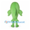 Green Dolphin Mascot Costume with White Belly