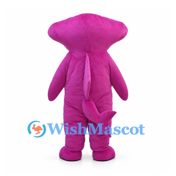 Pink Hammerhead Shark Mascot Costume