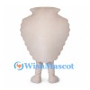 Seashell Mascot Costume in Cream with Smiling Face