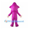 Pink Starfish Mascot Costume with Character Face