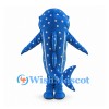 Blue Whale Shark Mascot Costume with White Spots