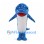 Blue Whale Shark Mascot Costume with White Spots