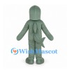 Green Shark Mascot Costume with White Belly