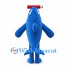 Blue Shark Mascot Costume with Pencil Headpiece