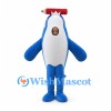 Blue Shark Mascot Costume with Pencil Headpiece