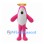 Pink Shark Mascot Costume with Pencil Headpiece