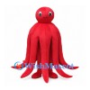 Red Octopus Mascot Costume with Long Tentacles