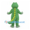 Green Dinosaur Mascot Costume with Light Green Belly