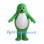 Green Seal Mascot Costume with White Belly