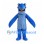 Blue Shark Mascot Costume with Large White Teeth