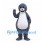 Gray Seal Mascot Costume with Round Head and White Belly