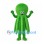 Green Octopus Mascot Costume with Large Rounded Head