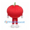 Tomato Mascot Costume with Green Stem and White Gloves