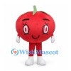 Tomato Mascot Costume with Green Stem and White Gloves