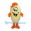Mango Mascot Costume with Orange Cap and Shoes