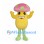 Mushroom Mascot Costume with Pink Cap and Green Spots
