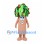 Fruit Tree Mascot Costume with Green Leaves and Red Berries
