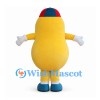 Yellow Potato Mascot Costume with Colorful Cap