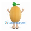 Melon Mascot Costume with Green Leaf Stem