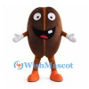 Coffee Bean Mascot Costume with Orange Shoes