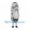 Gray Sneaker Mascot Costume with White Laces
