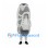 Gray Sneaker Mascot Costume with White Laces