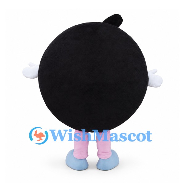 Chocolate Sandwich Cookie Mascot Costume with Pink Eyelashes