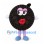 Chocolate Sandwich Cookie Mascot Costume with Pink Eyelashes