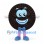 Chocolate Sandwich Cookie Mascot Costume with Blue Bow Tie