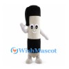 Marker Pen Mascot Costume in Black and White