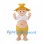 Boy Mascot Costume with Yellow Straw Hat and Shorts