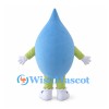 Water Drop Mascot Costume in Blue and Green