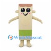 Bamboo Mascot Costume with Beige Segments and Green Band