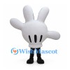 White Glove Mascot Costume with Black Legs