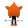 Orange Star Mascot Costume with Black Legs