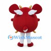 Red Mouse Mascot Costume with Small Wings