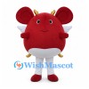 Red Mouse Mascot Costume with Small Wings