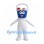 Blue Bucket Mascot Costume with White Handle and Body