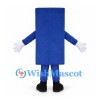 Solar Panel Mascot Costume in Blue with Grid Pattern