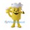 Beer Mug Mascot Costume with White Foam and Yellow Handle