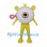 Yellow Cyclops Mascot Costume with Pink Ring Hands