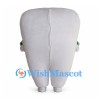 Tooth Mascot Costume with Green Toothpaste and Blue Toothbrush