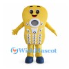 Yellow Mobile Phone Mascot Costume with Number Keypad