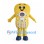 Yellow Mobile Phone Mascot Costume with Number Keypad