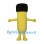 Yellow Flashlight Mascot Costume with Black Top