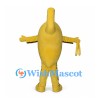 Yellow Whistle Mascot Costume with Outstretched Arms