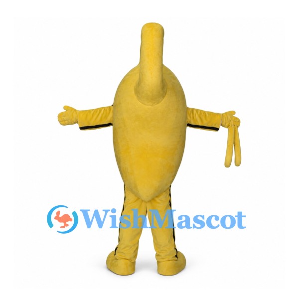 Yellow Whistle Mascot Costume with Outstretched Arms